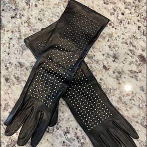 Neiman Marcus Brian Atwood Target Leather Gloves